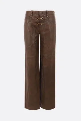  ISABEL MARANT pantalone Brinley in nappa 