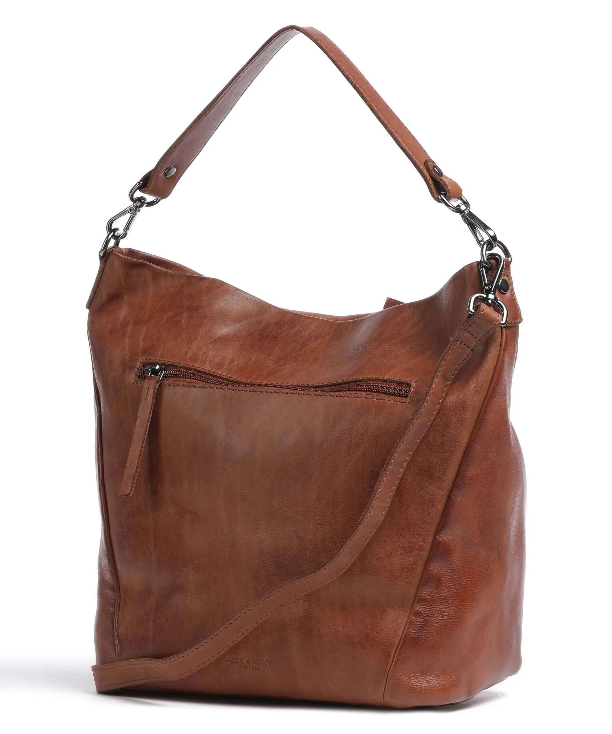  Jack Kinsky Nelson 5 Borsa hobo pelle granulata cognac  