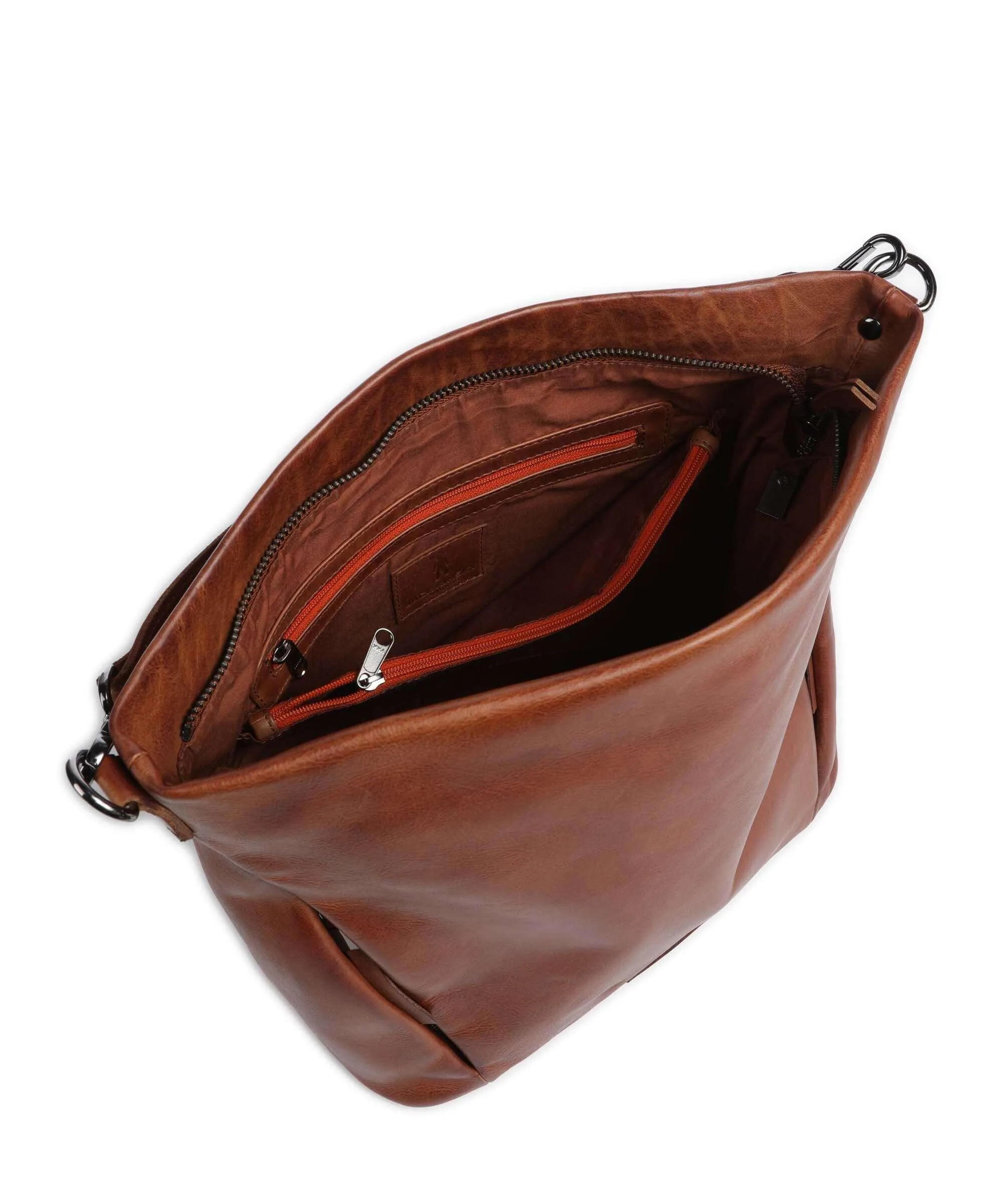  Jack Kinsky Nelson 5 Borsa hobo pelle granulata cognac  