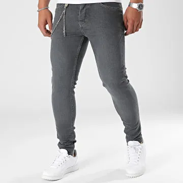 Jeans skinny grigio antracite