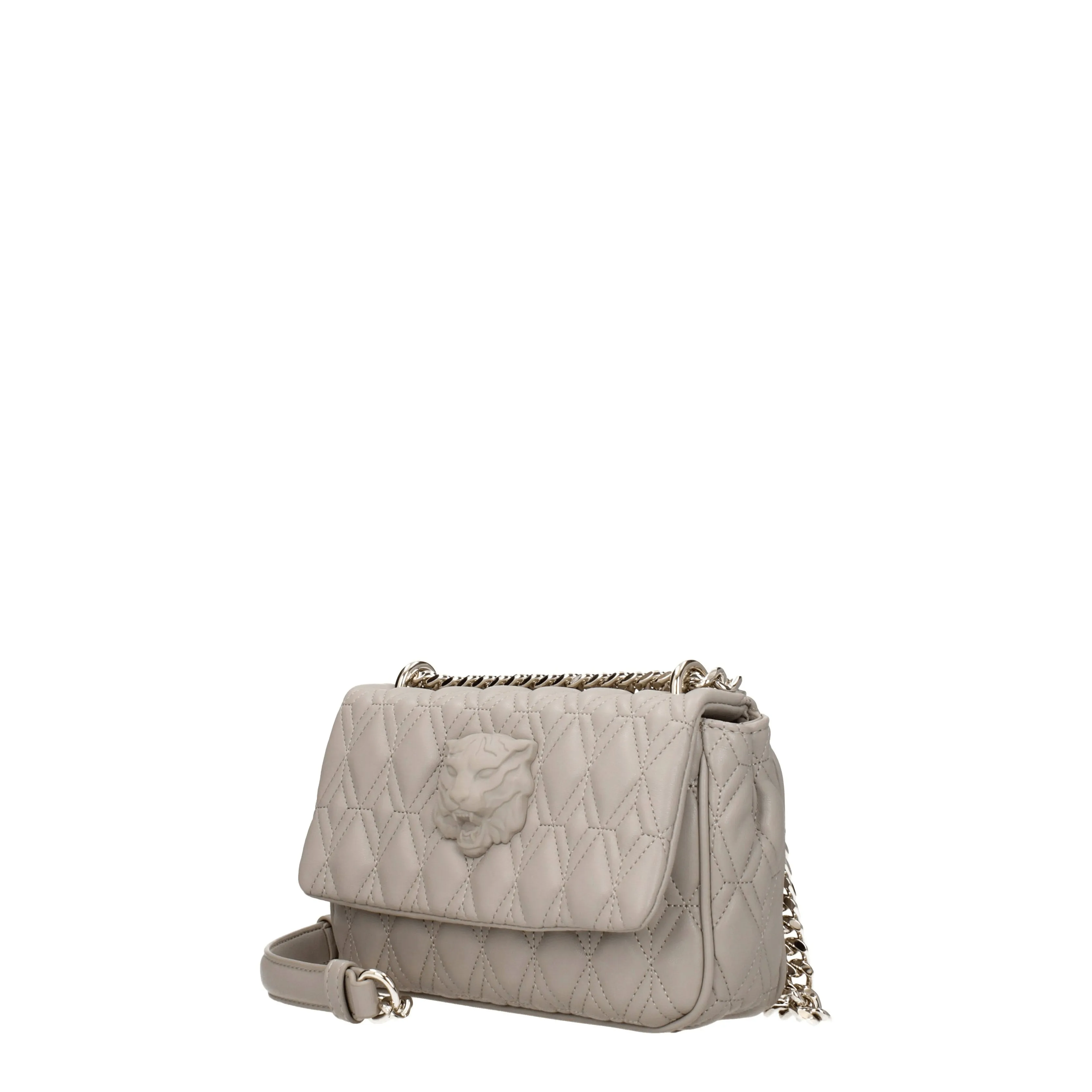 Just Cavalli Borse a Tracolla Donna Poliestere Grigio/Grigio Chiaro