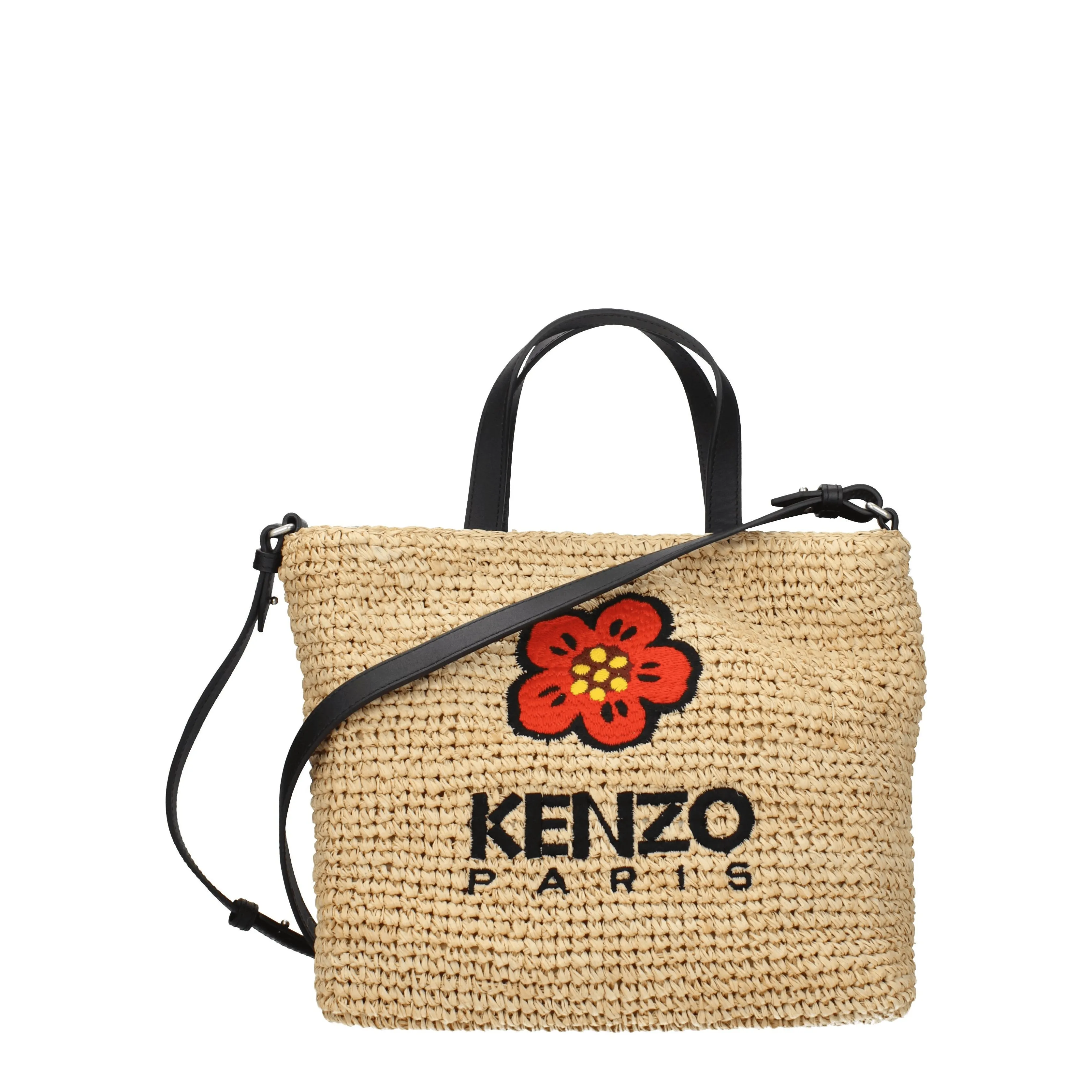 Kenzo Borse a Mano Donna Rafia Beige/Naturale