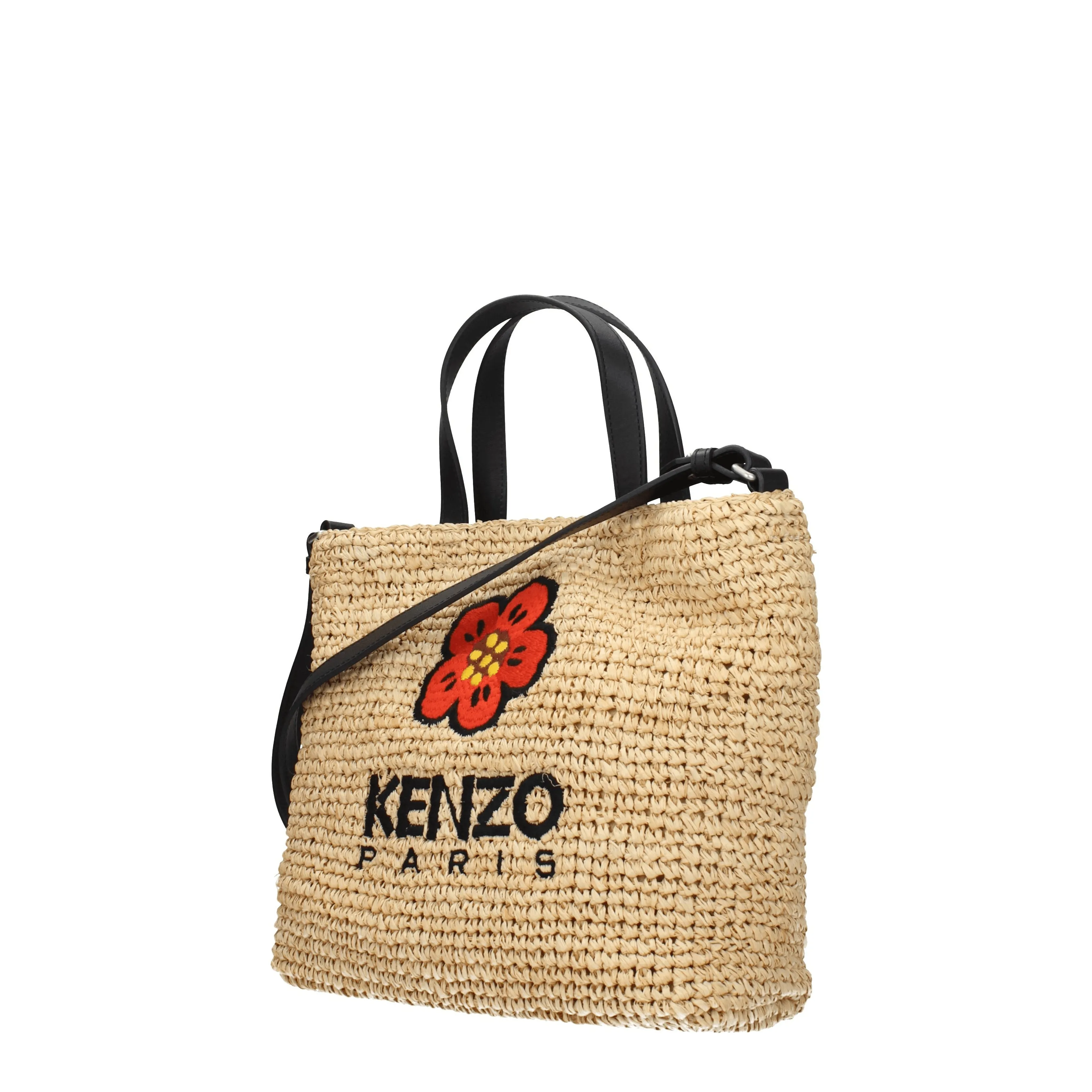 Kenzo Borse a Mano Donna Rafia Beige/Naturale