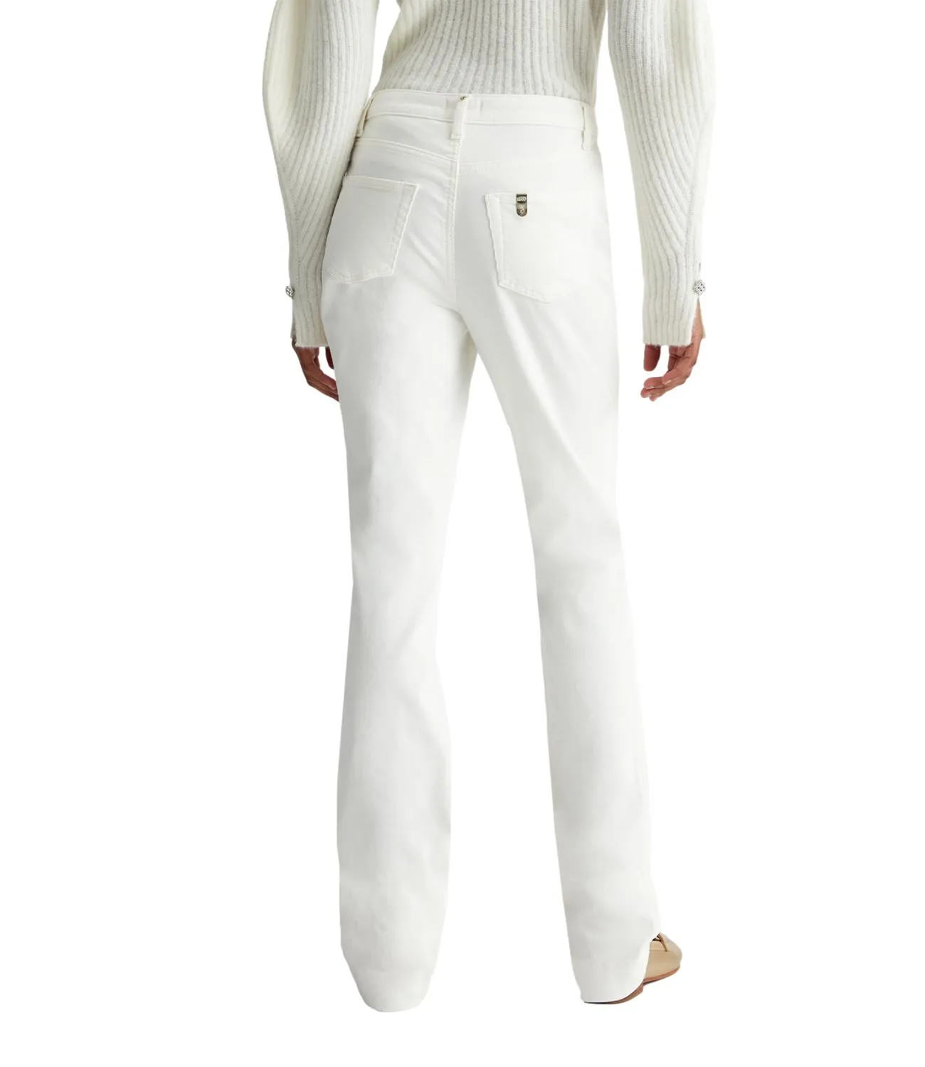 Liu Jo pantalone bianco lana donna