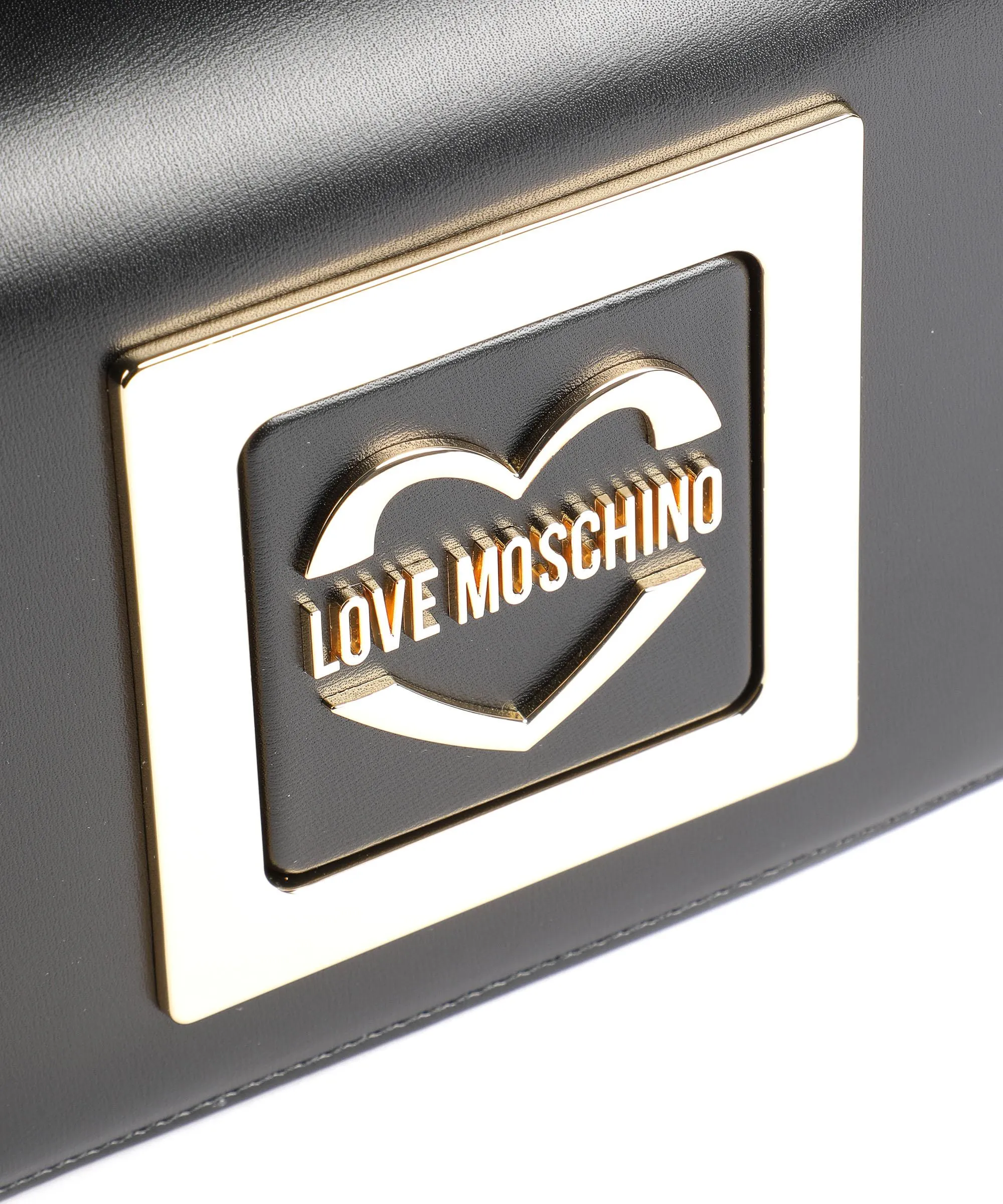  Love Moschino Big Lock Borsa a spalla pelle sintetica nero  