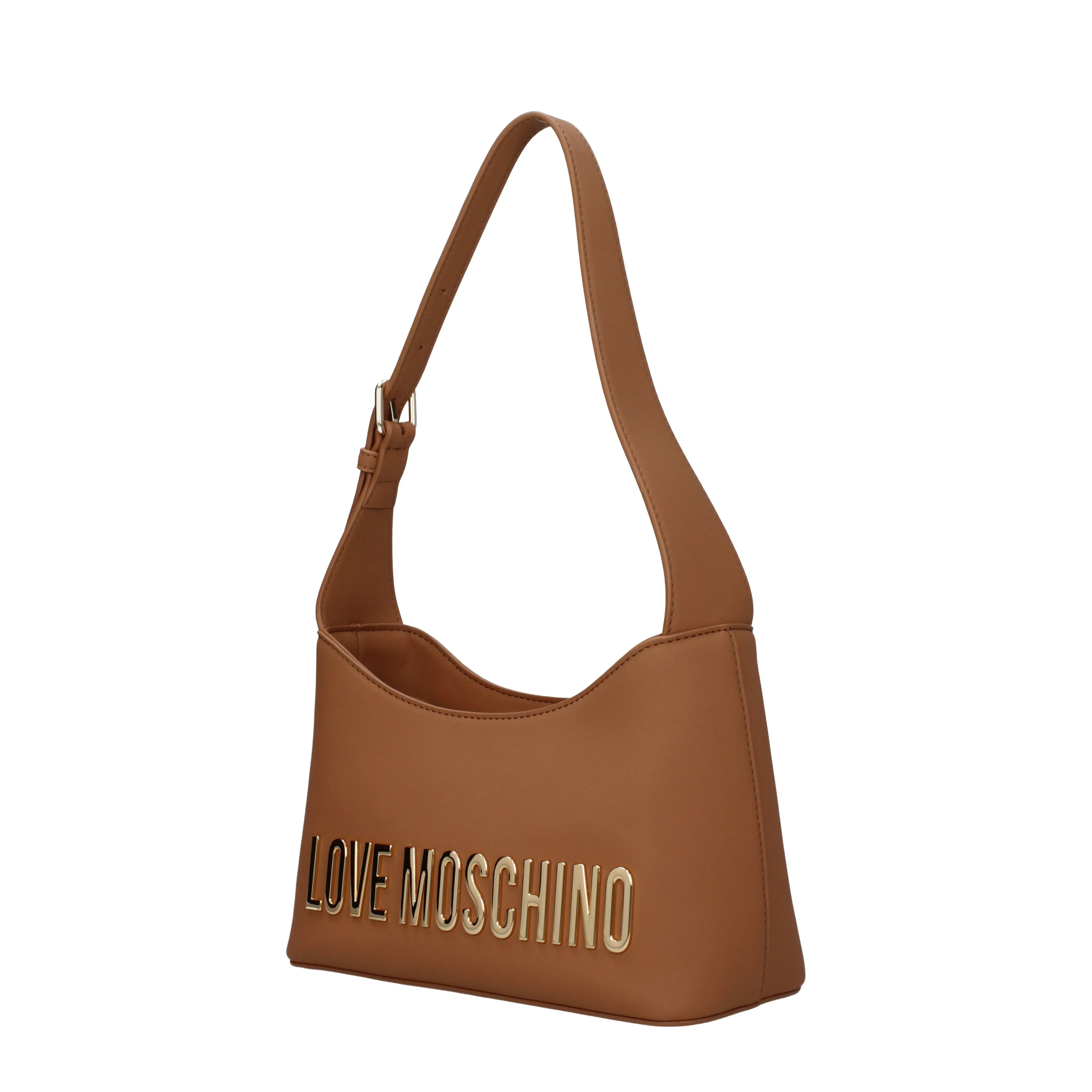 Love Moschino Borse a Spalla Donna Poliuretano Marrone/Camel