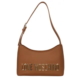 Love Moschino Borse a Spalla Donna Poliuretano Marrone/Camel