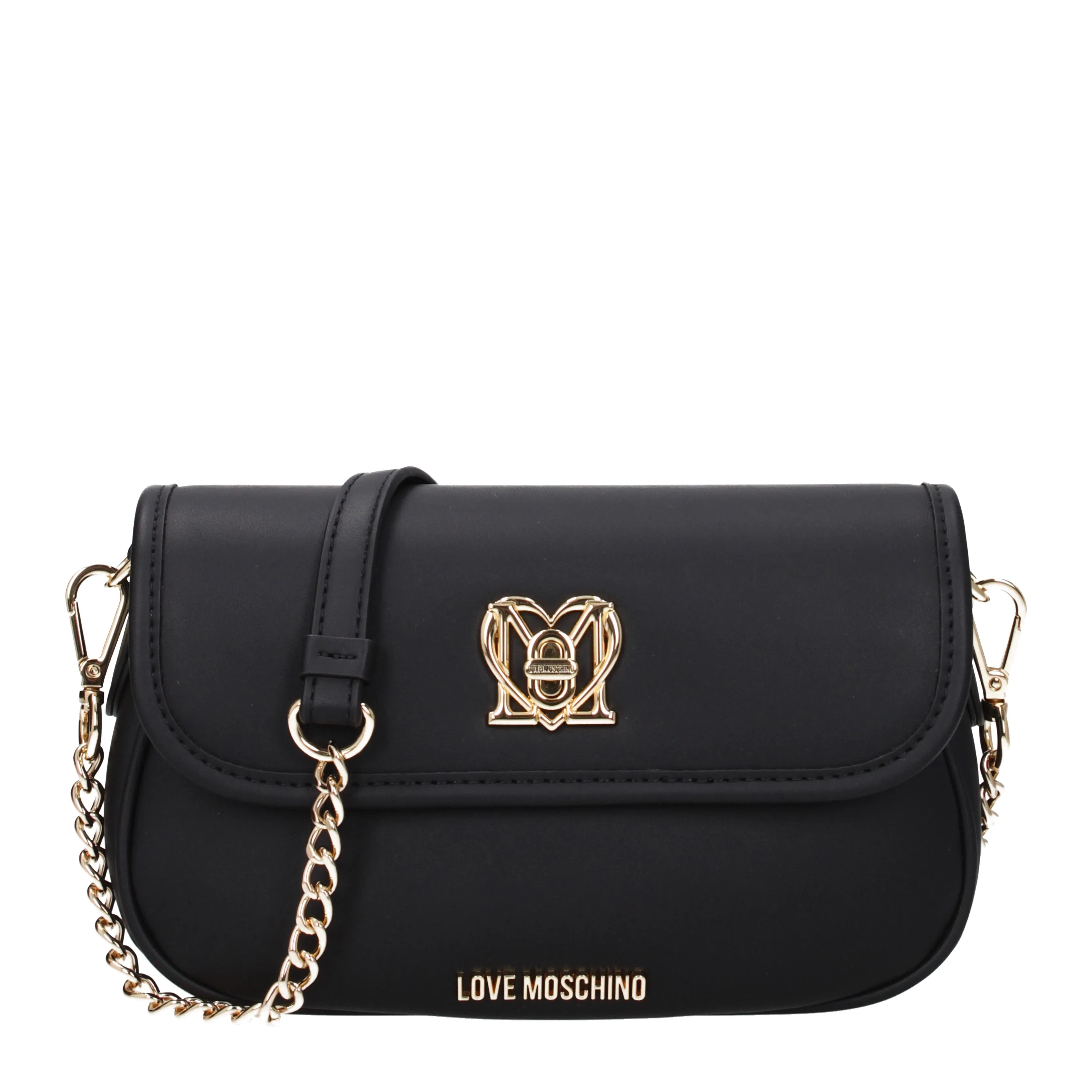 Love Moschino Borse a Spalla Donna Poliuretano Nero