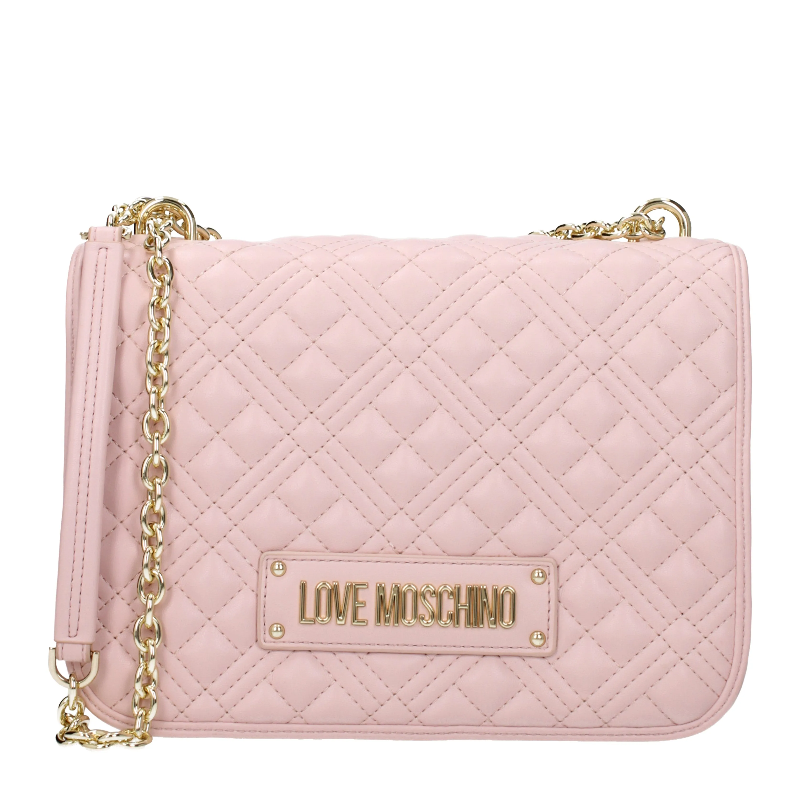 Love Moschino Borse a Spalla Donna Poliuretano Rosa