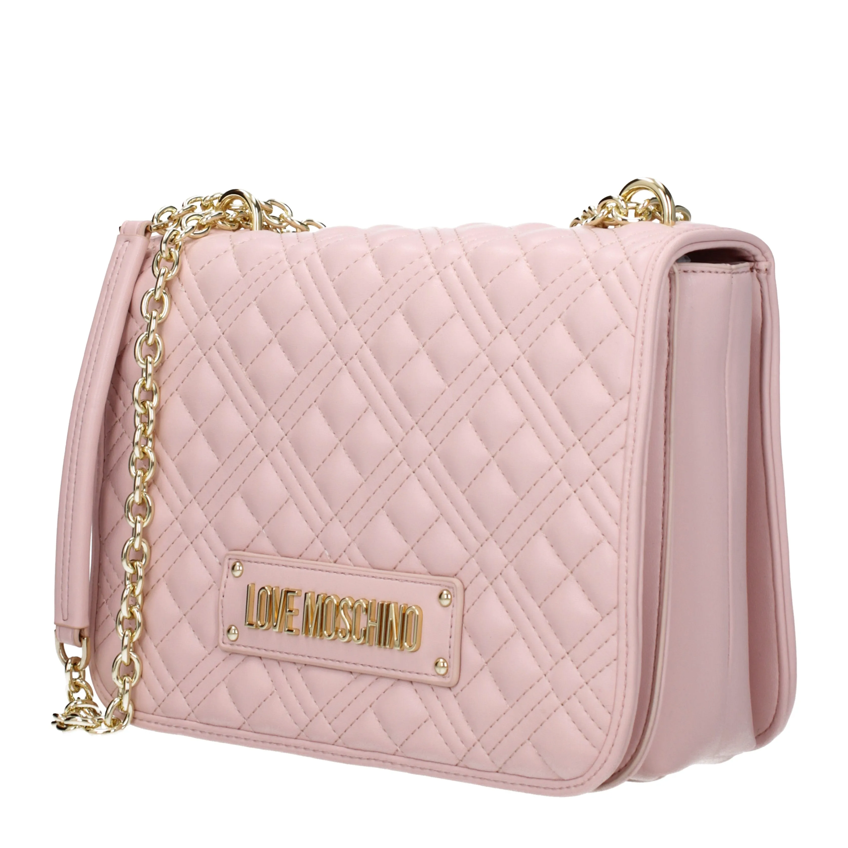 Love Moschino Borse a Spalla Donna Poliuretano Rosa