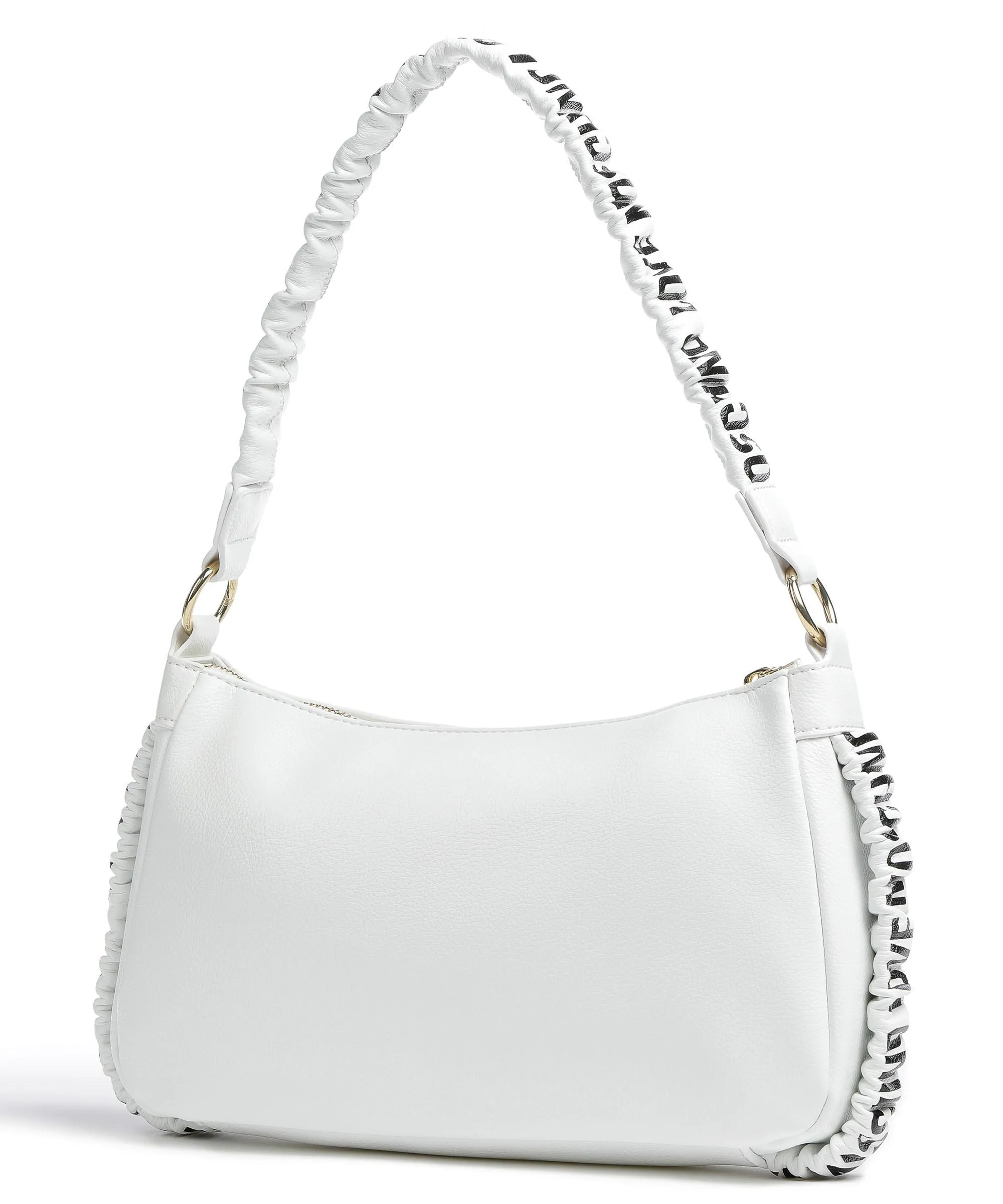  Love Moschino Logo Band Borsa a spalla pelle sintetica bianco  