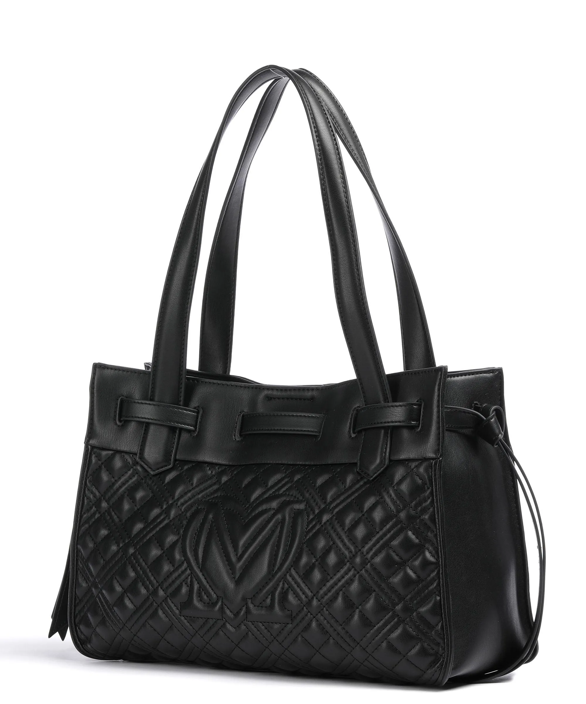  Love Moschino Quilted Borsa shopper pelle sintetica nero  