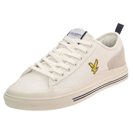 Lyle & Scott Cowie White - Scarpe Profilo Basso Uomo Binche    