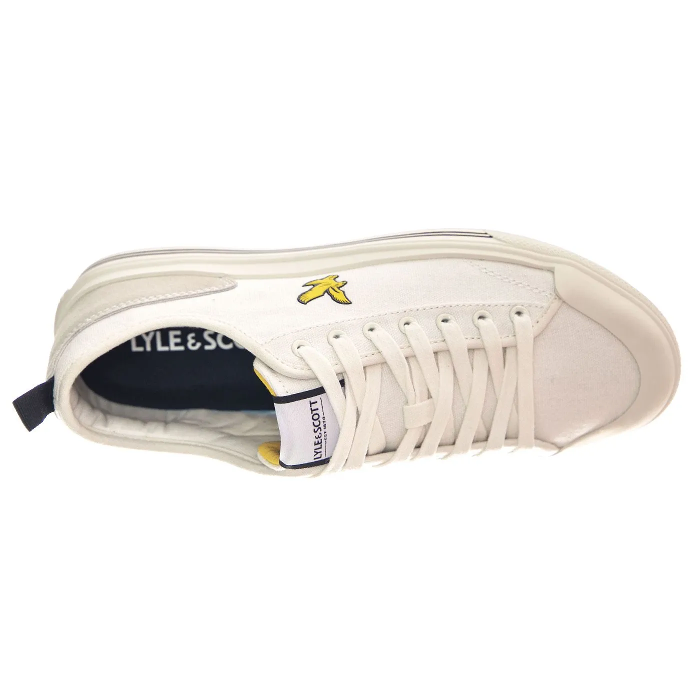 Lyle & Scott Cowie White - Scarpe Profilo Basso Uomo Binche    