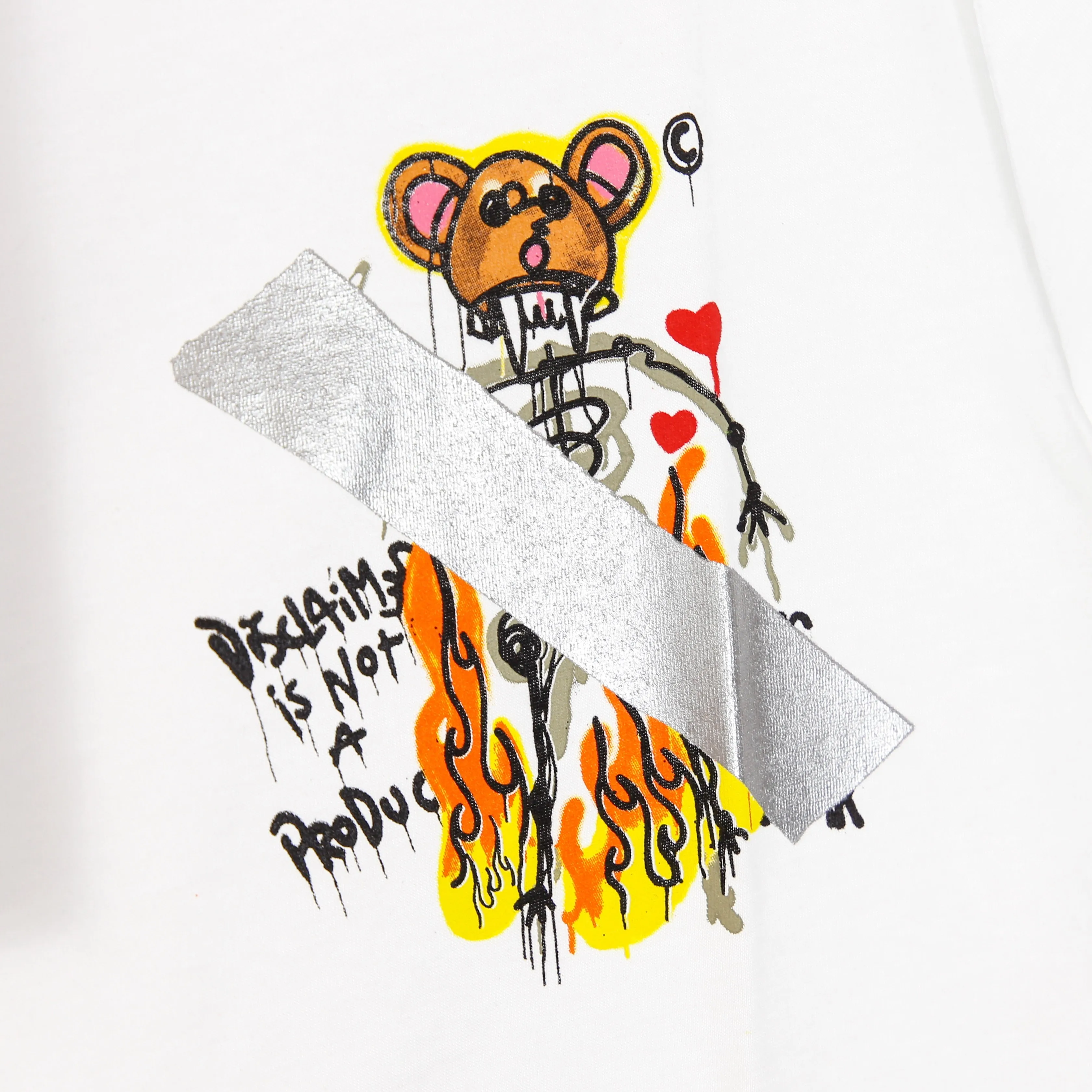 Maglietta Uomo Bear Tee White