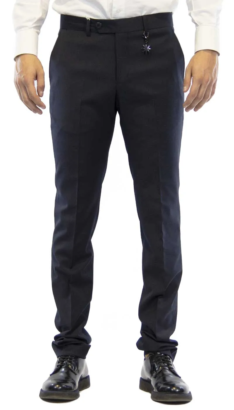 Manuel Ritz  Pantalone uomo blu in lana. 2732P1858 193543