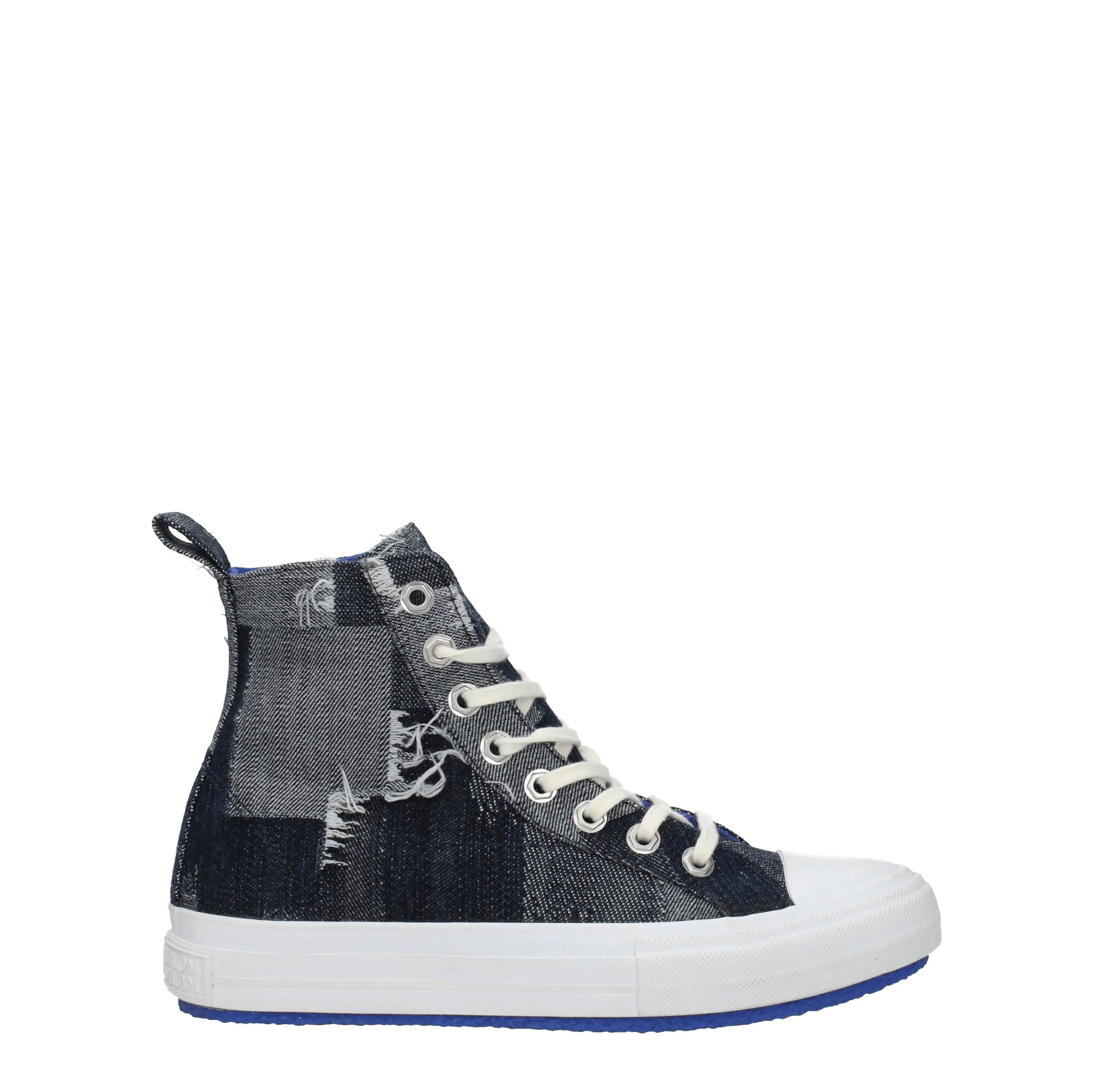 Marcelo Burlon Sneakers Uomo Tessuto Blu/Denim