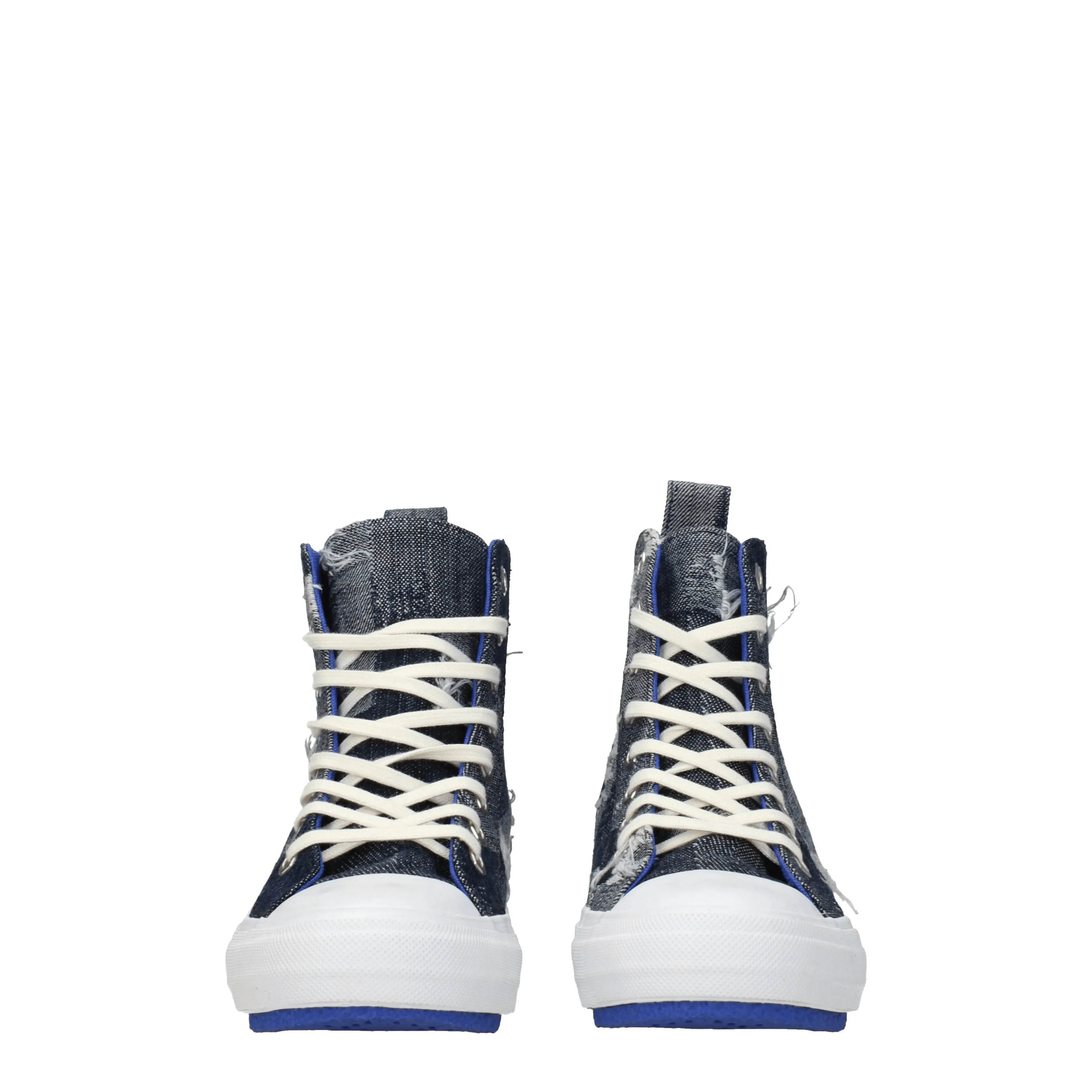 Marcelo Burlon Sneakers Uomo Tessuto Blu/Denim