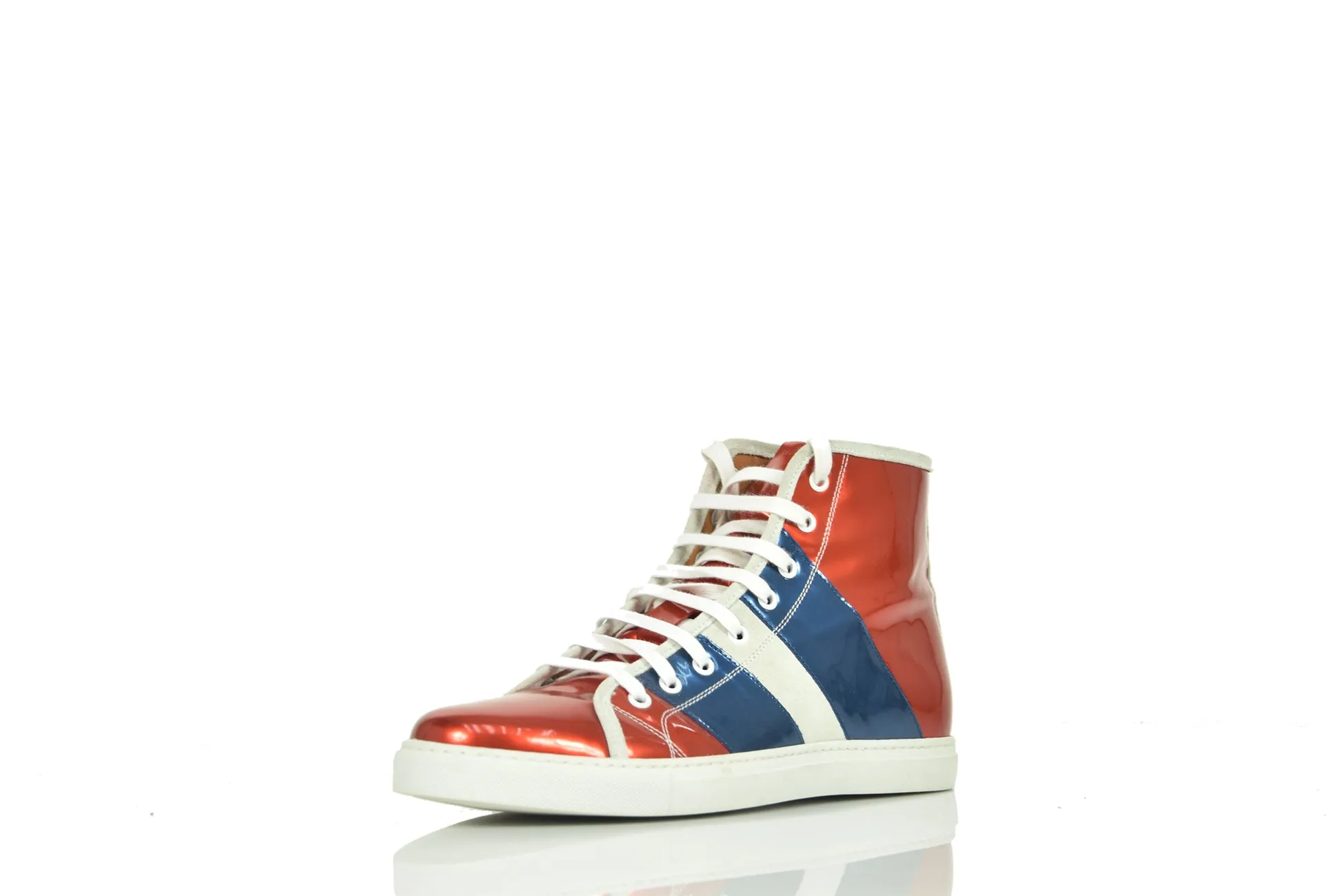 Mark Jacobs Sneakers Rossa e Blu in Pelle Mod. S87WS0041SX7336