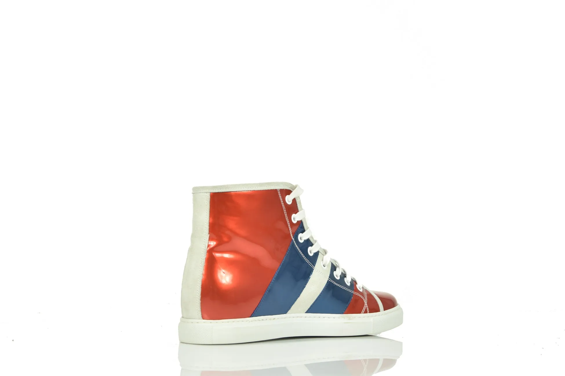 Mark Jacobs Sneakers Rossa e Blu in Pelle Mod. S87WS0041SX7336