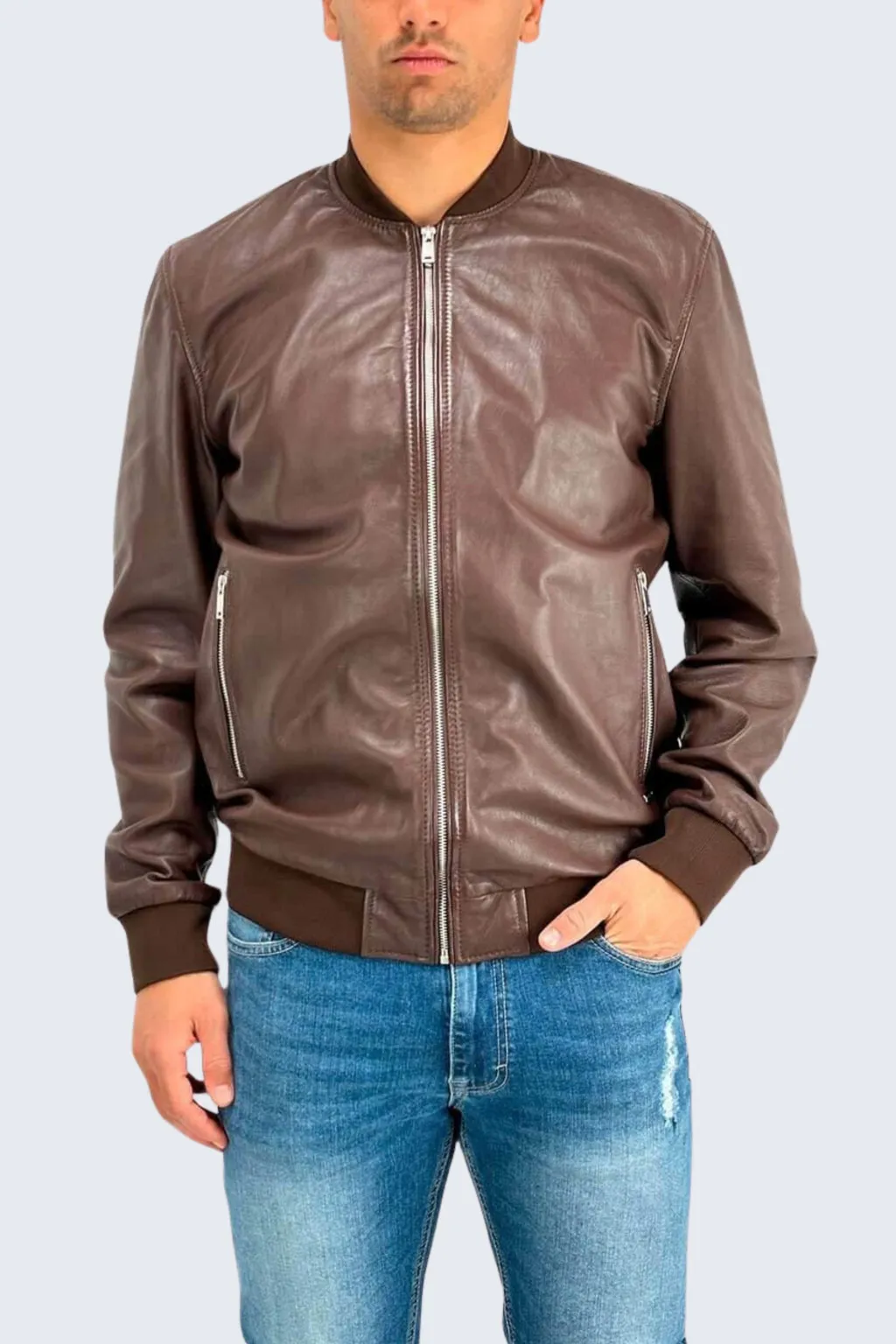 MARKUP BOMBER PELLE  MARRONE 694033