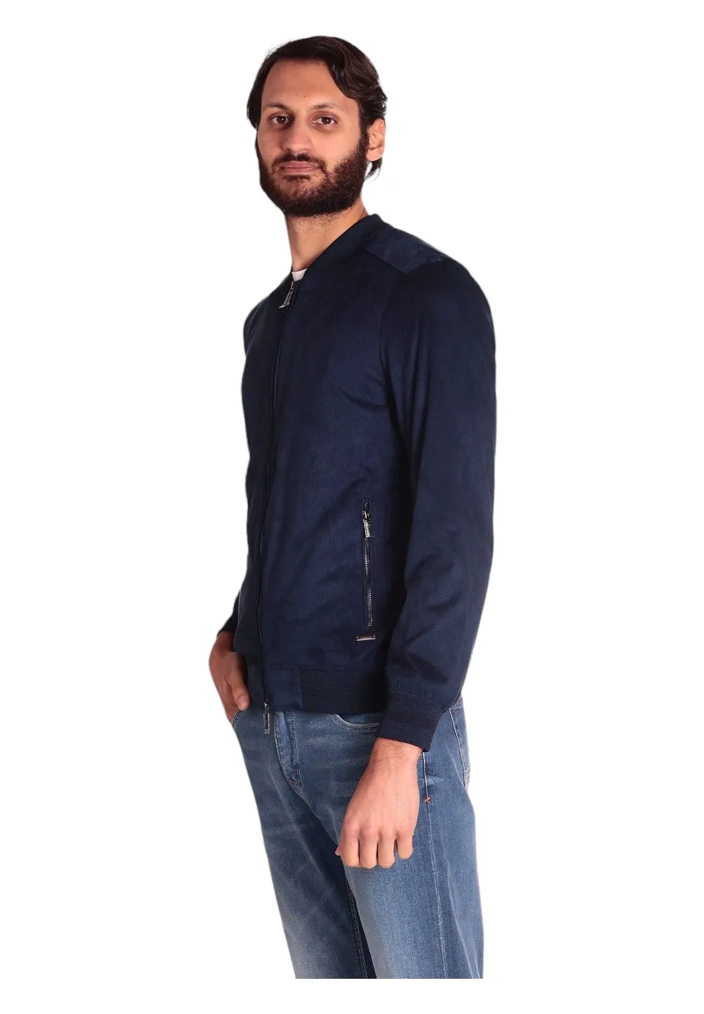 Markup Uomo Bomber MK694008-BLUE Blu