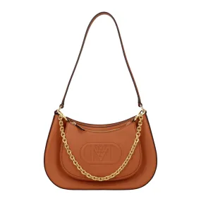 MCM Borse a Spalla Donna Pelle Marrone/Cognac