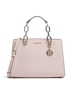  Michael Kors Cynthia Borsa a mano pelle di vacchetta finemente grana rosa antico  