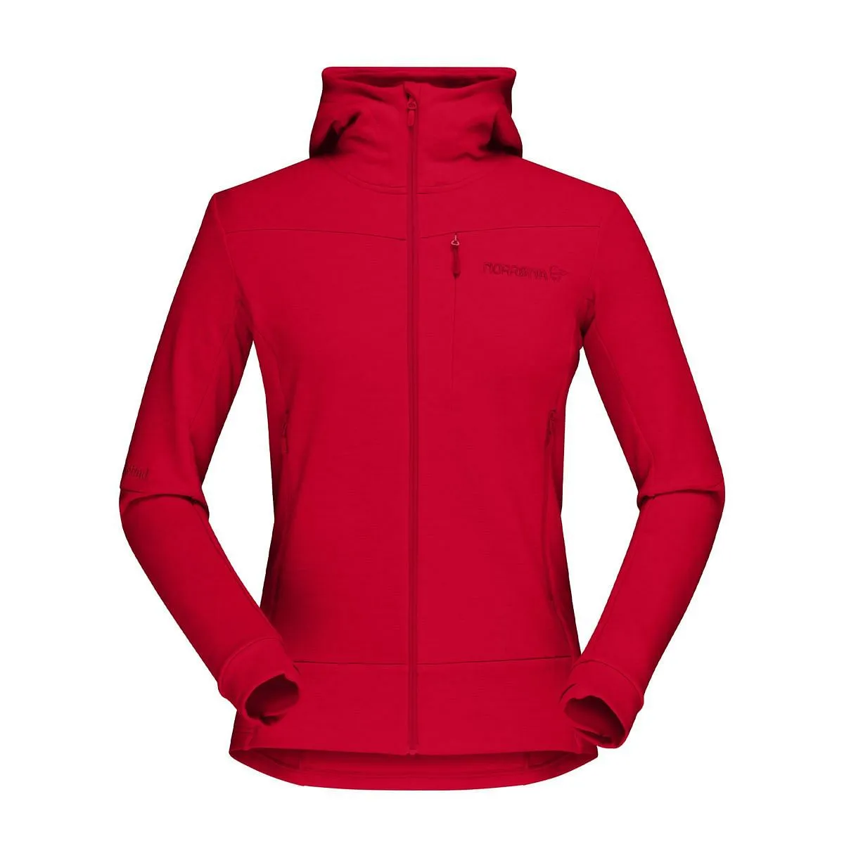      NORRONA PILE FULL ZIP CON CAPPUCCIO FALKETIND WARM WOOL2 STRETCH DONNA  