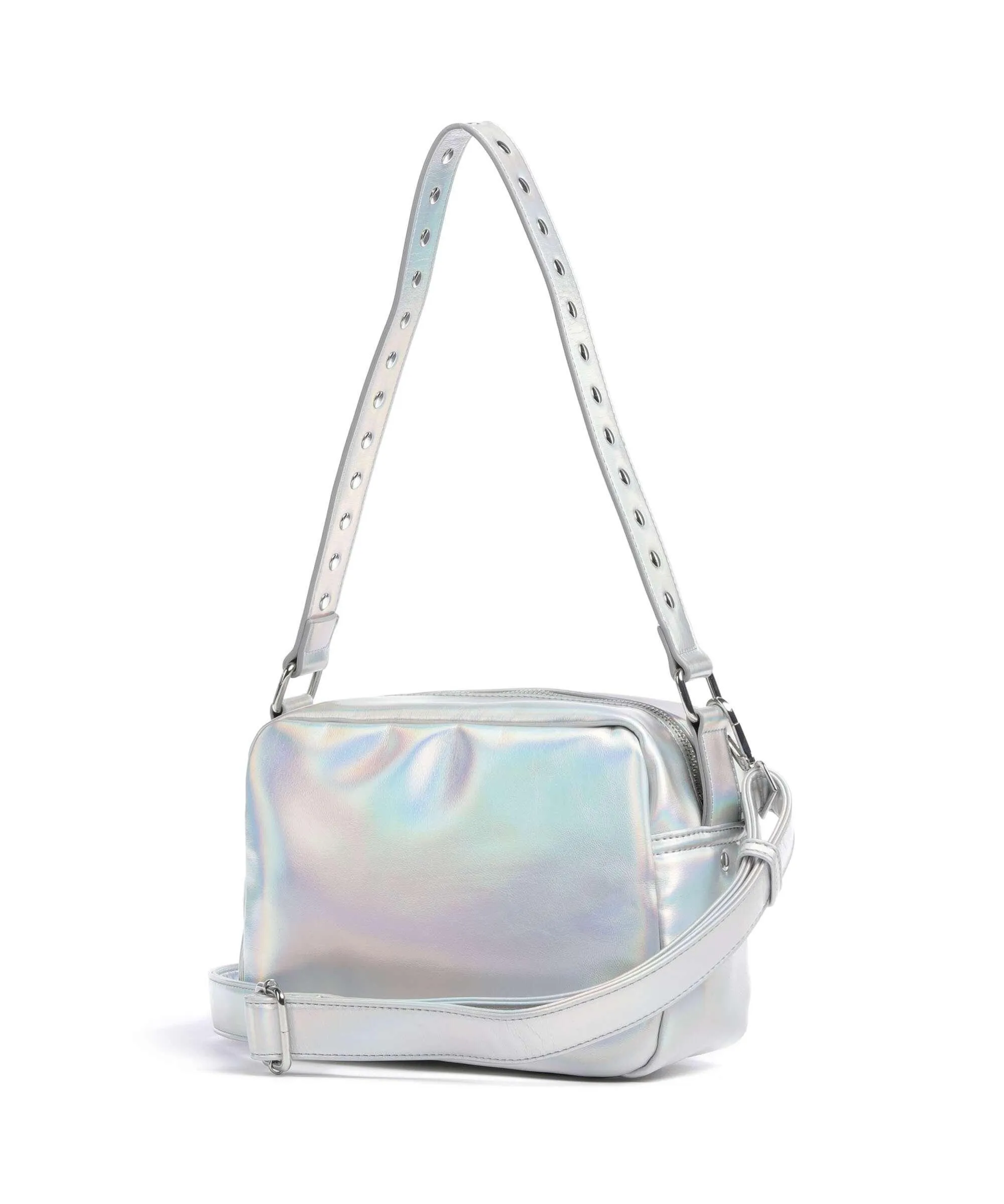  Núnoo Recycled Cool Ellie Borsa a spalla poliuretano argento  