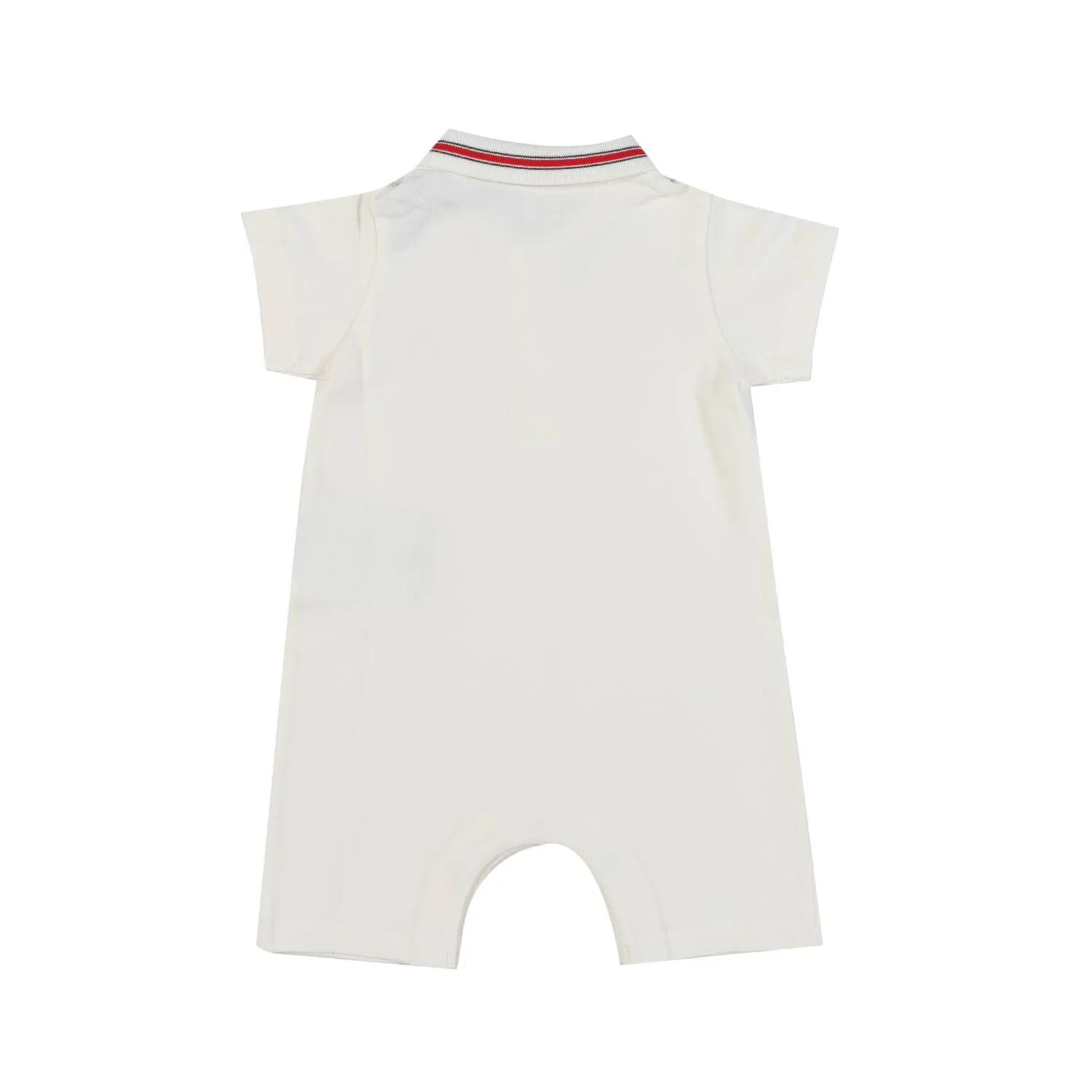 Pagliaccetto Polo Unisex Bianco Neonato