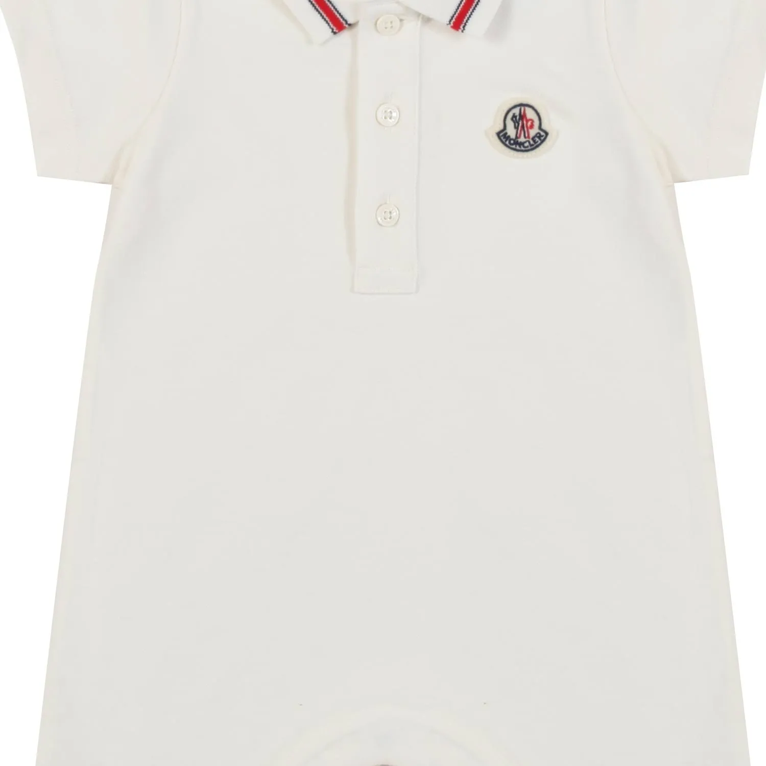 Pagliaccetto Polo Unisex Bianco Neonato