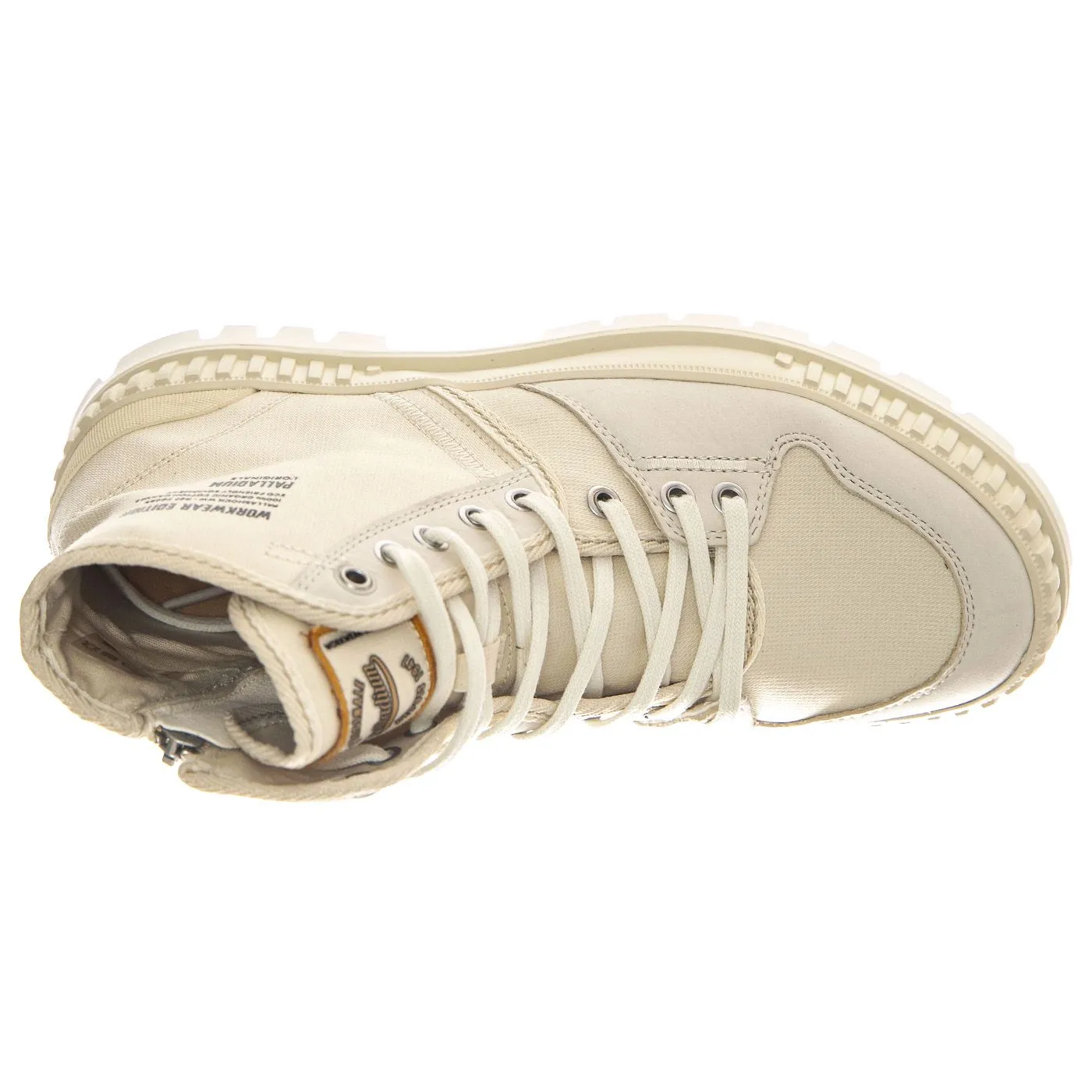 PALLADIUM Pallashock WW Cream White - Scarpe Profilo Alto Uomo Beige    