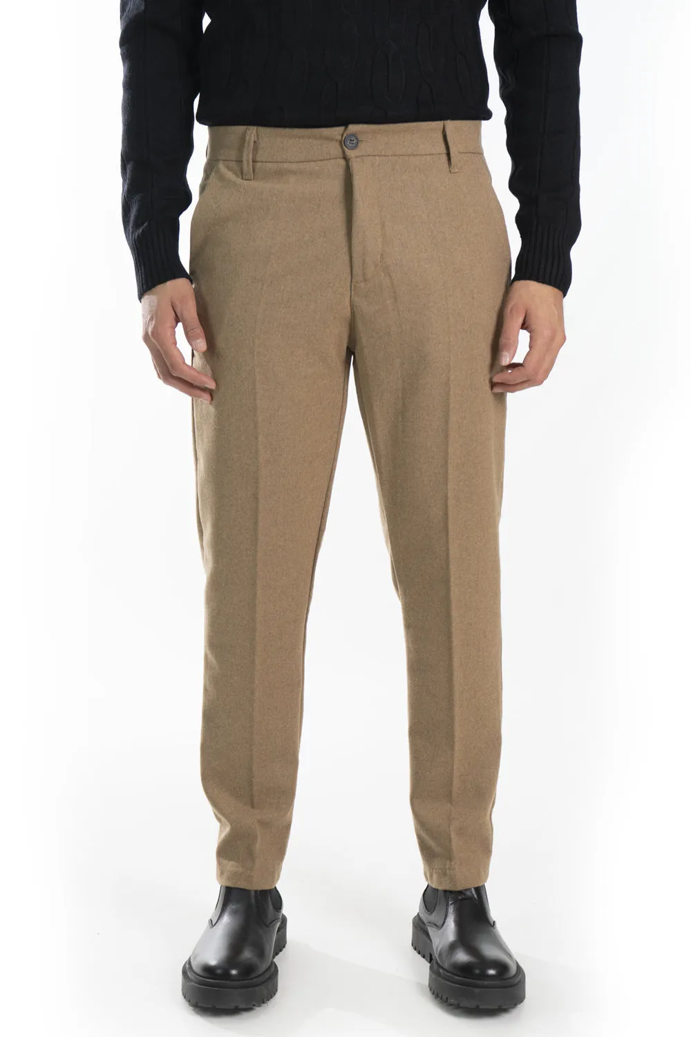 Pantalone Uomo Lana Bottone Centrale Art. Pt180