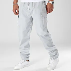 Pantaloni cargo grigio chiaro