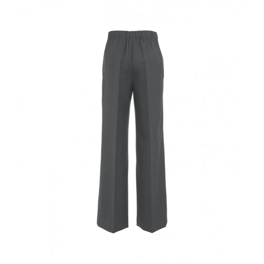 Pantaloni con piega grigio