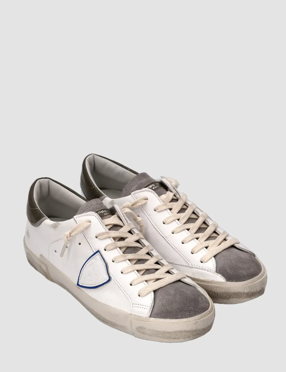 Philippe Model     SNEAKERS PRSX LOW BIANCO E ANTRACITE