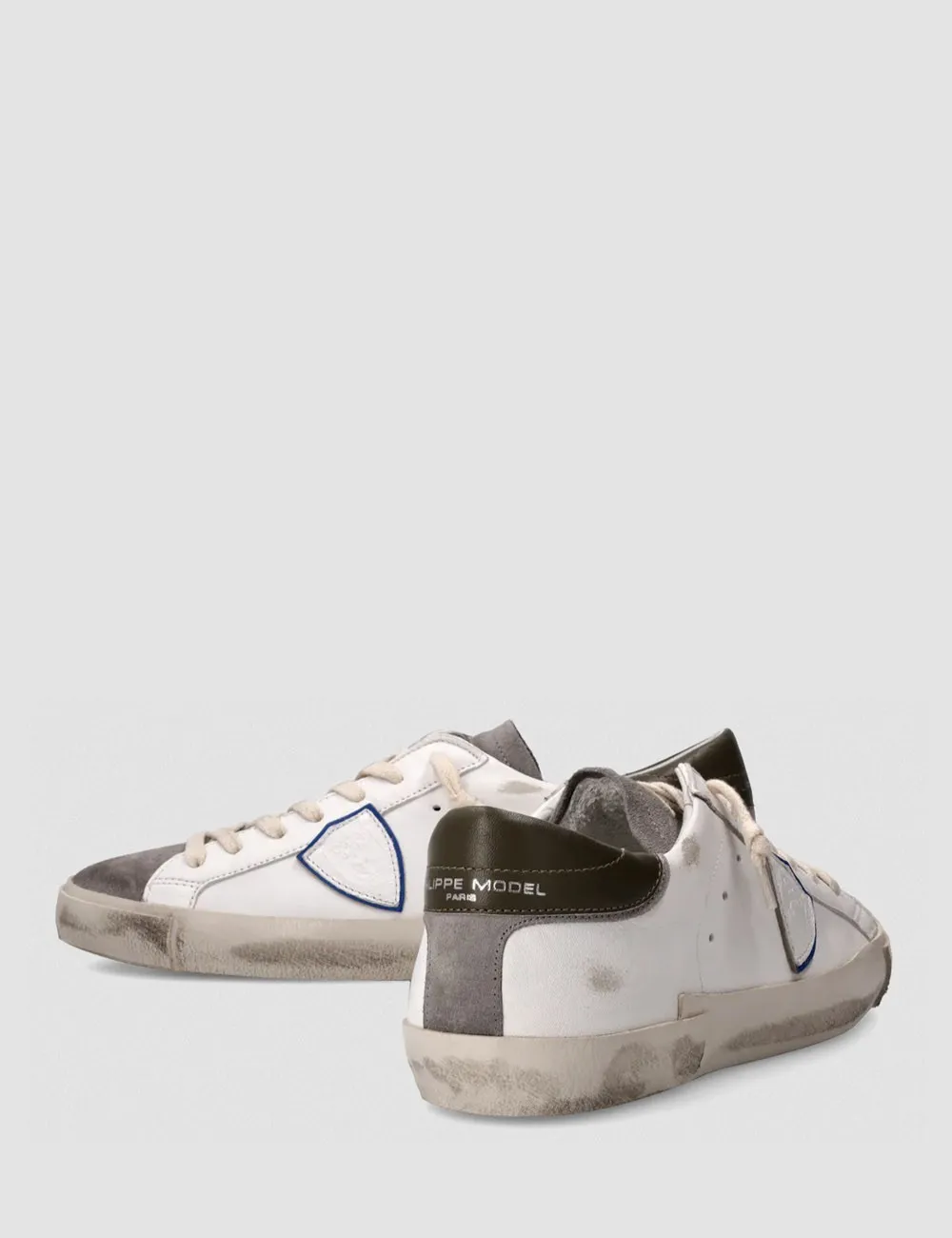 Philippe Model     SNEAKERS PRSX LOW BIANCO E ANTRACITE