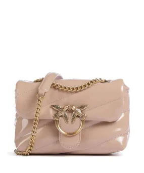  Pinko Love Puff Baby Borsa a spalla pelle sintetica rosa antico  