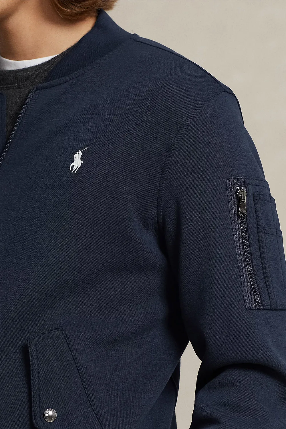 POLO RALPH LAUREN Bomber a maglia doppia