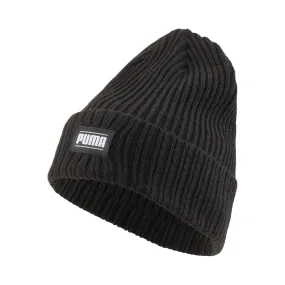 Puma cappello a cuffia a coste con logo petch 024038-01 nero. Taglia unica