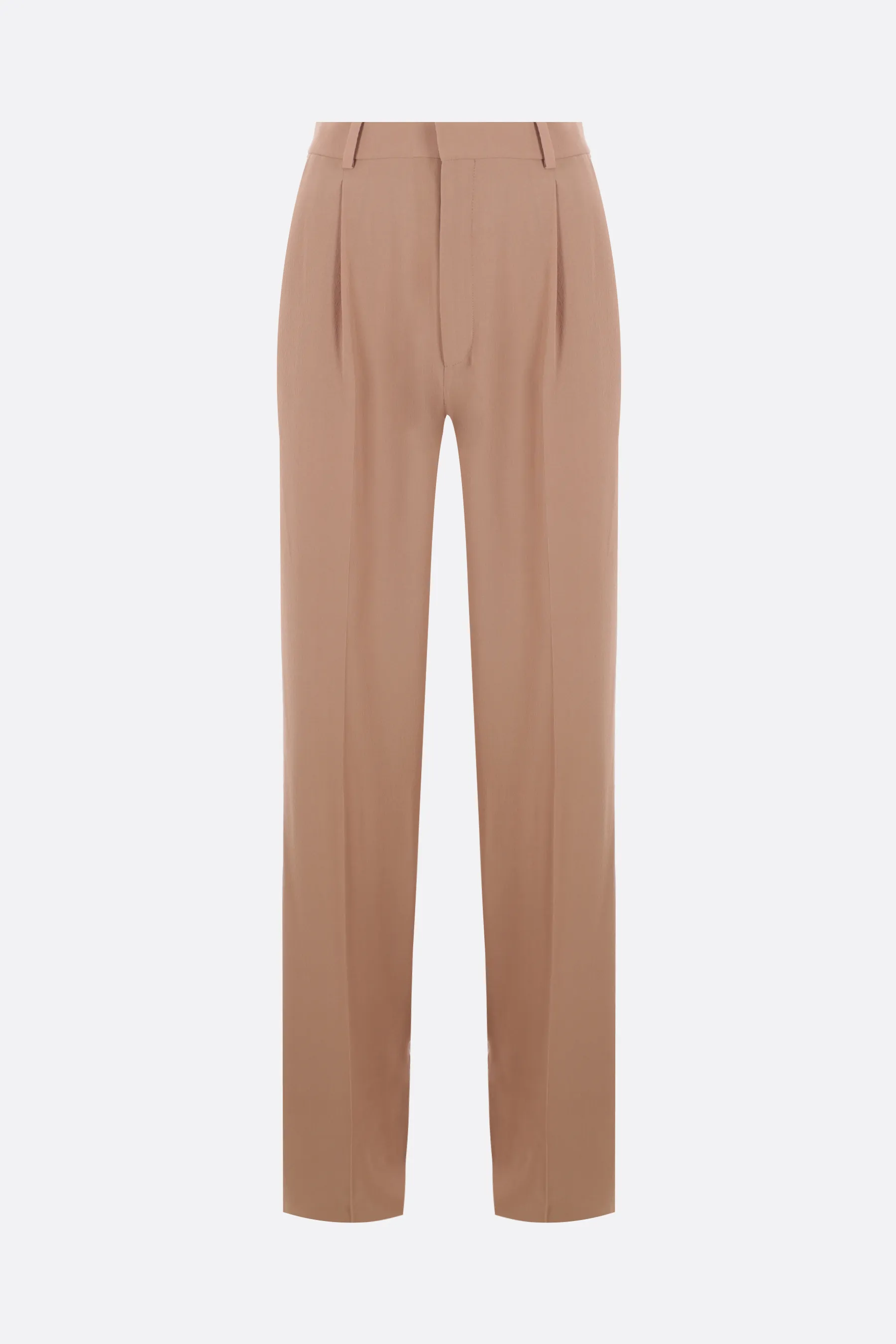  SAINT LAURENT pantalone a gamba dritta in crepe 