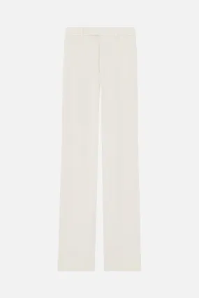  SAINT LAURENT pantalone a gamba larga in crepe envers satin 