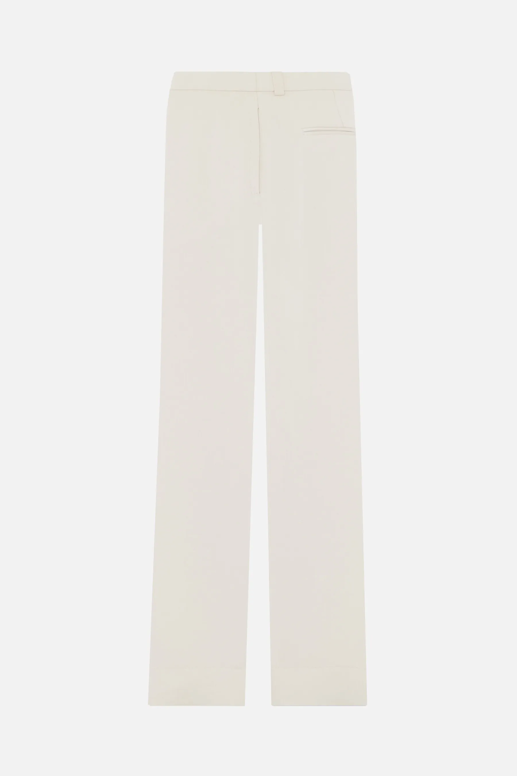  SAINT LAURENT pantalone a gamba larga in crepe envers satin 