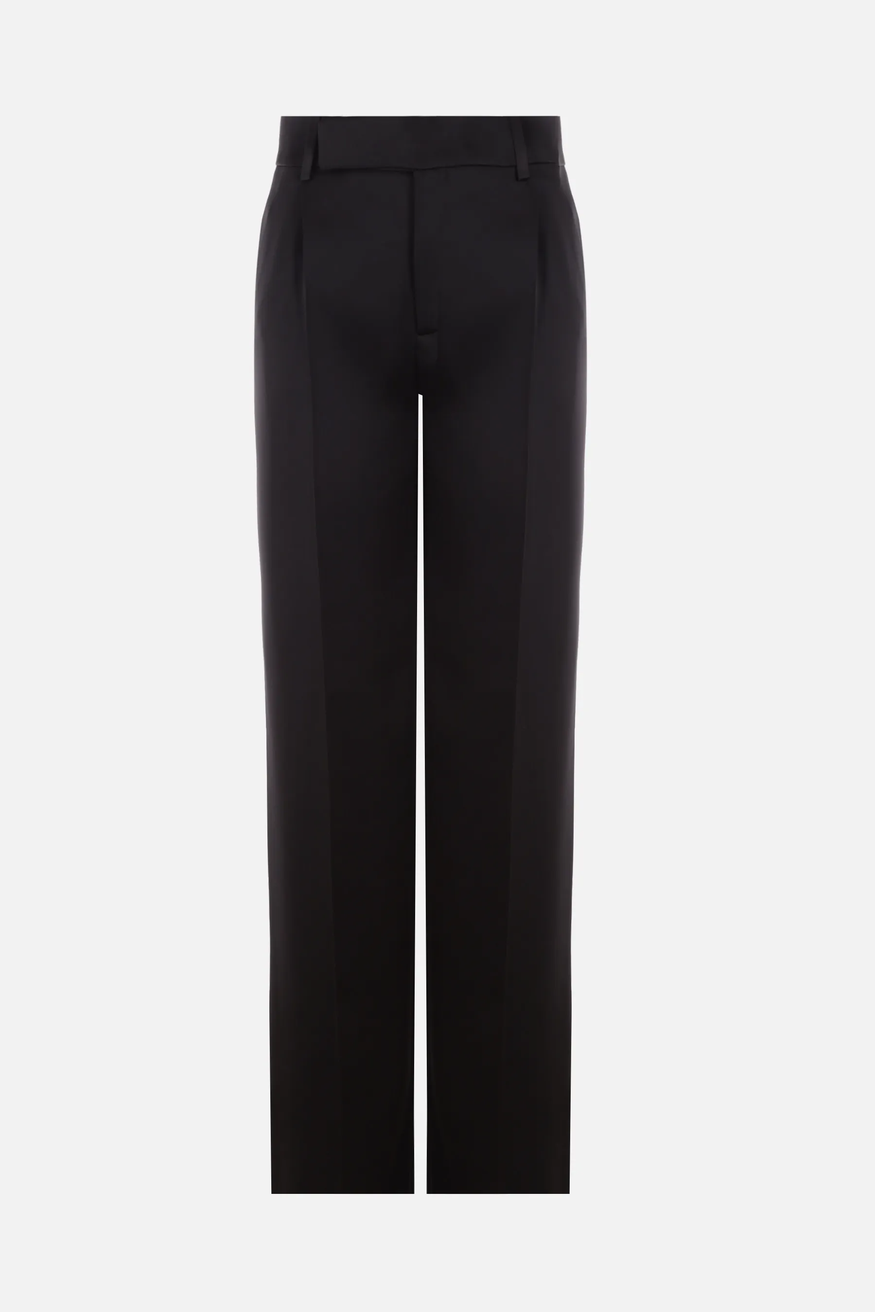  SAINT LAURENT pantalone a gamba larga in raso 