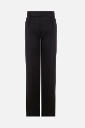  SAINT LAURENT pantalone a gamba larga in raso 