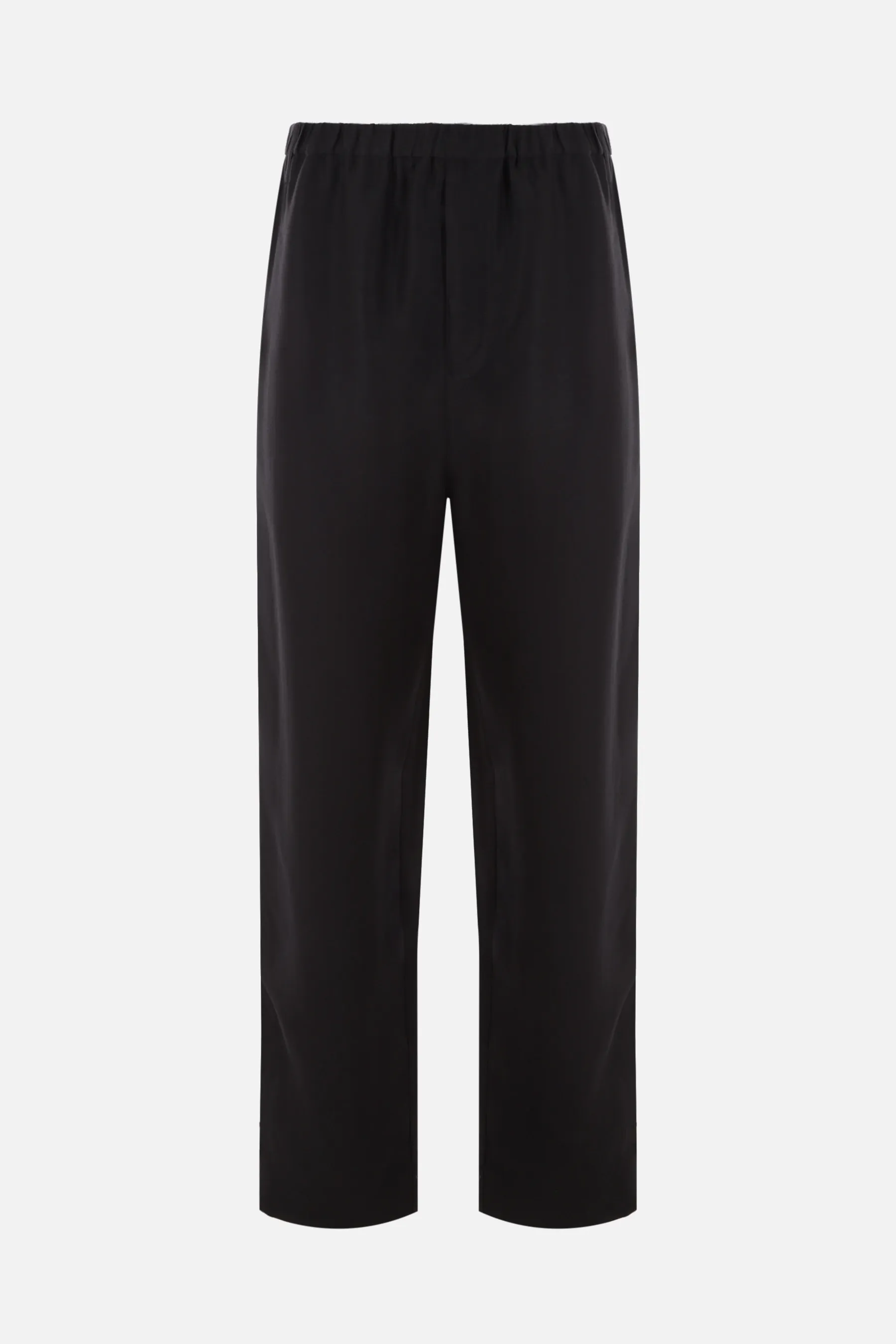  SAINT LAURENT pantalone baggy-fit in viscosa e ramia sostenibile 