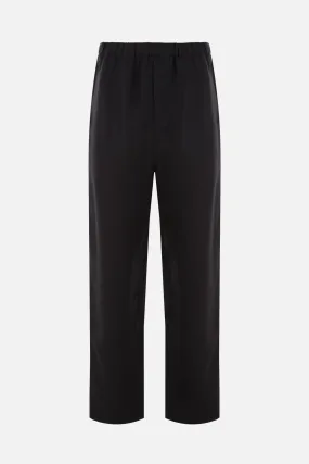  SAINT LAURENT pantalone baggy-fit in viscosa e ramia sostenibile 