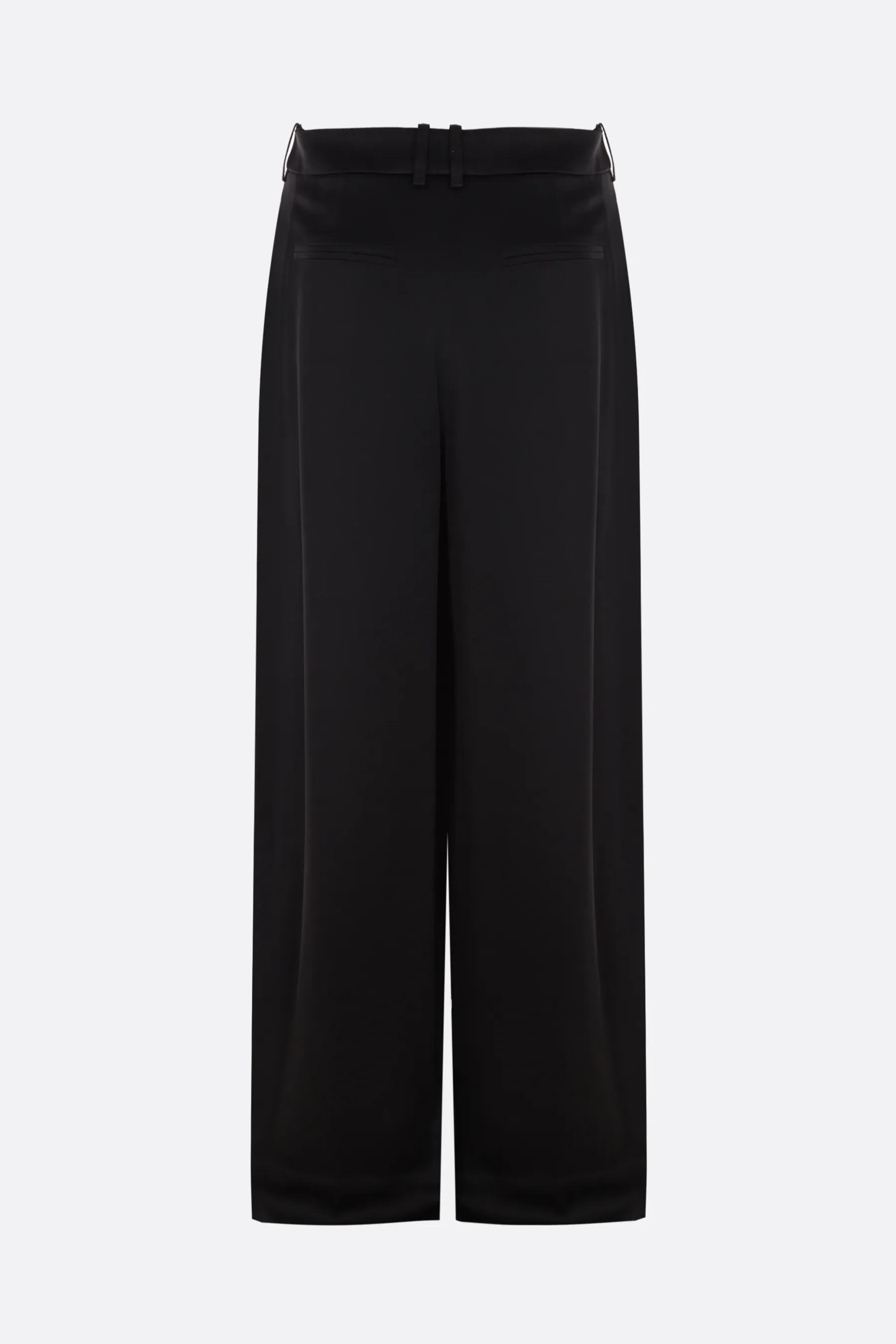  SAINT LAURENT pantalone oversize in crepe envers satin 