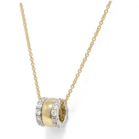 SARNIORO Collana donna in argento 925 gold con centrale 